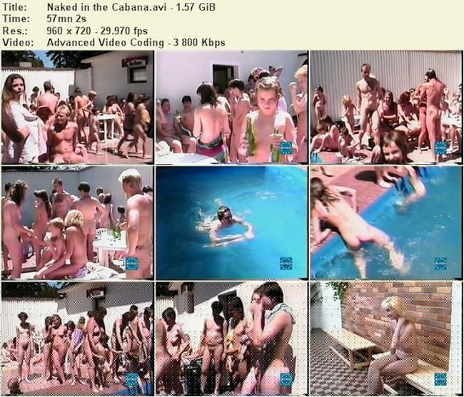 Eurovid FKK nudism video - Naked in the cabana Eurovid FKK nudism video - Naked in the cabana