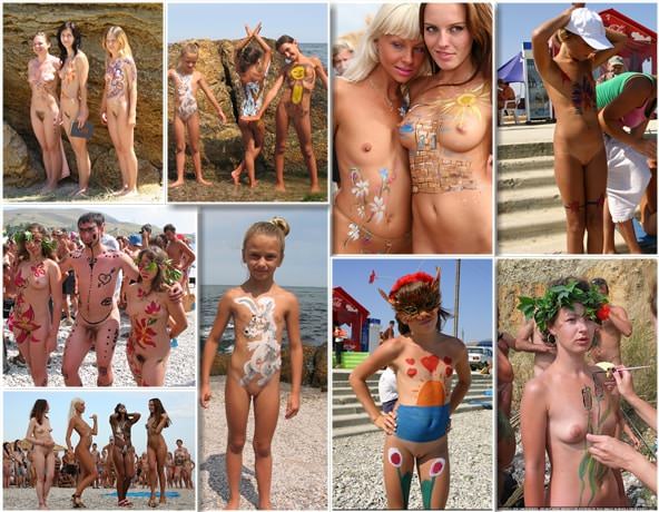 Young nudists photo - Body paints and colors Young nudists photo - Body paints and colors