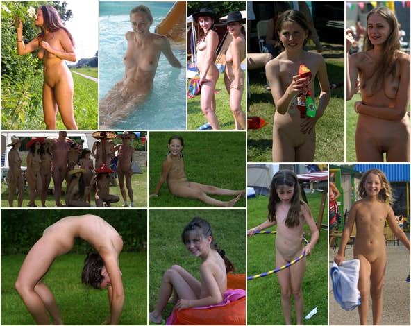 Young nudists photo - Holland family nudist day