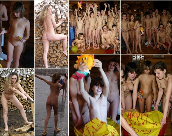Young nudists photo - Valentine day