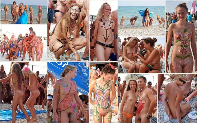 Young nudists photo - Koktebel sunny art festival
