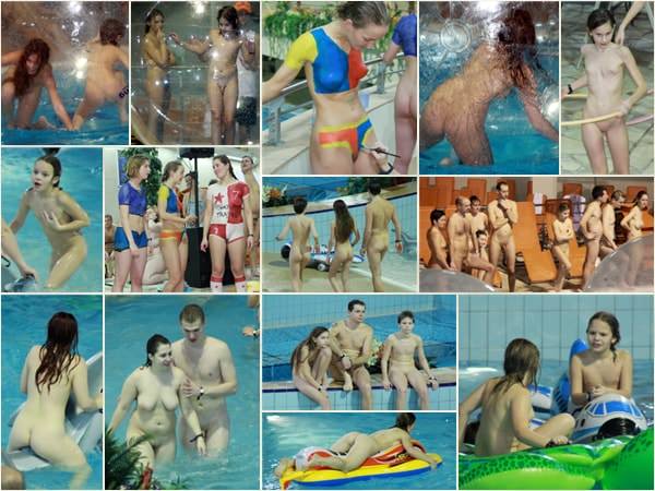 Young nudists photo - Waves & water paints Young nudists photo - Waves & water paints