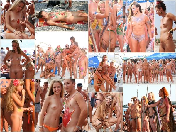 Young nudists photo - Koktebel beach party
